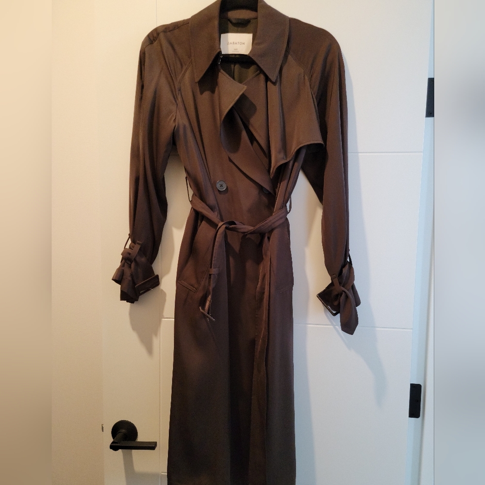 Aritzia Babaton Trench Coat XXS New Never Worn Brown